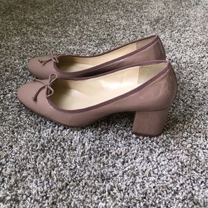 J. Crew block heel pumps